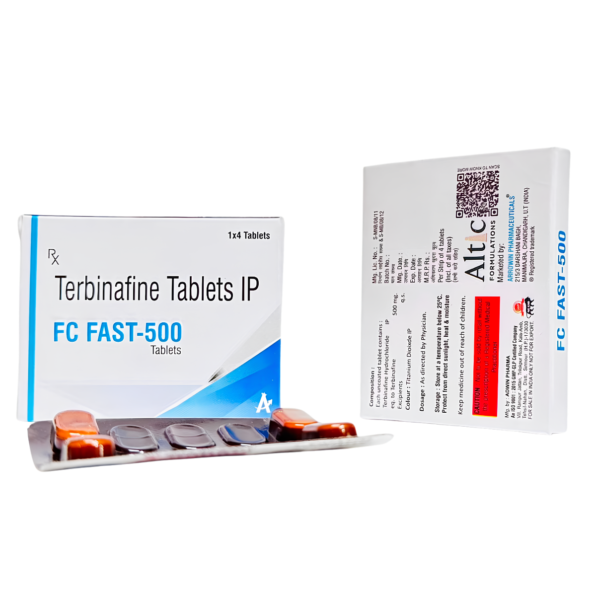 FC-Fast 500 | Terbinafine 500mg Tablet for Fungal Infections by Arrowin Pharmaceuticals.