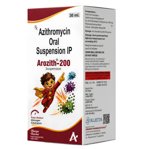 Arozith-200 Suspension by Arrowin Pharma.