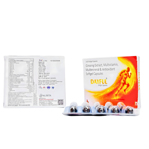 DAYFUL Ginseng Multivitamin Multimineral and Antioxidants Softgel Capsules