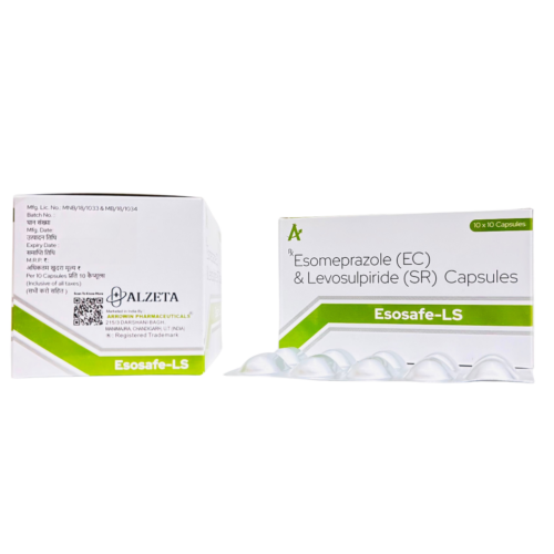 ESOSAFE-LS Capsules Esomeprazole Levosulpiride SR Gastro Range Arrowin Pharma