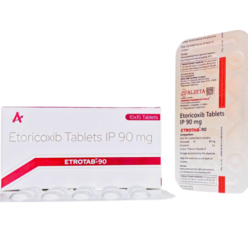 Etrotab-90 Etoricoxib 90mg Tablet for Arthritis and Joint Pain by Arrowin Pharmaceuticals