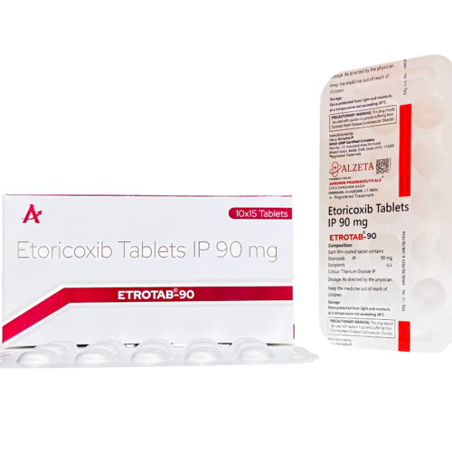 Etrotab-90 Etoricoxib 90mg Tablet for Arthritis and Joint Pain by Arrowin Pharmaceuticals